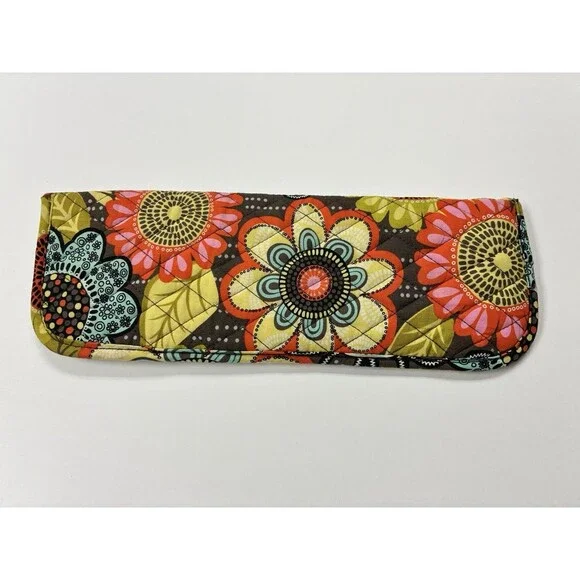 Vera Bradley Flower Shower Curling Flat Iron Cover Travel Case  Sleeve sku6