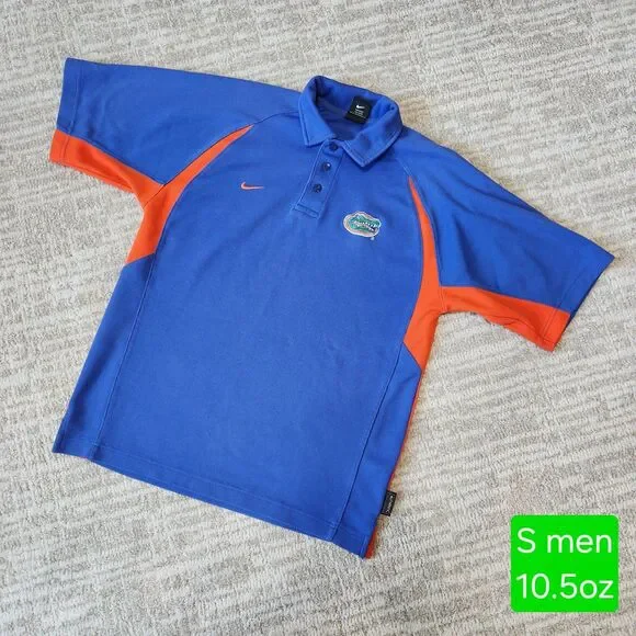Nike Dri-Fit Men's University of Florida UF Gators short sleeve polo size S