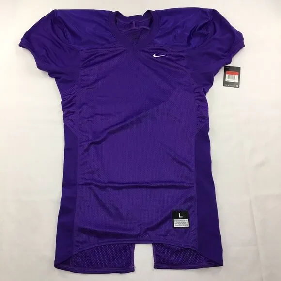 Nike‎ Football Team Defender Jersey Men's Size M Purple Swoosh Mesh