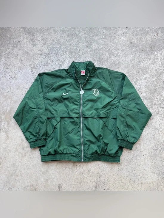Vintage 90’s Nike University Of Oregon Embroidered Full Zip Windbreaker Jacket