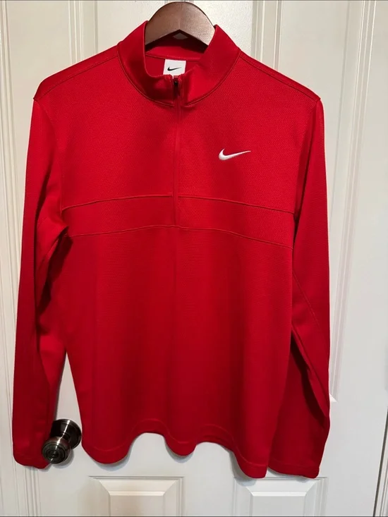 Nike Men’s Red Half-Zip Performance Jacket