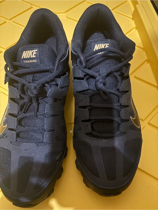 Nike Black Training Shoes with Gold Swoosh