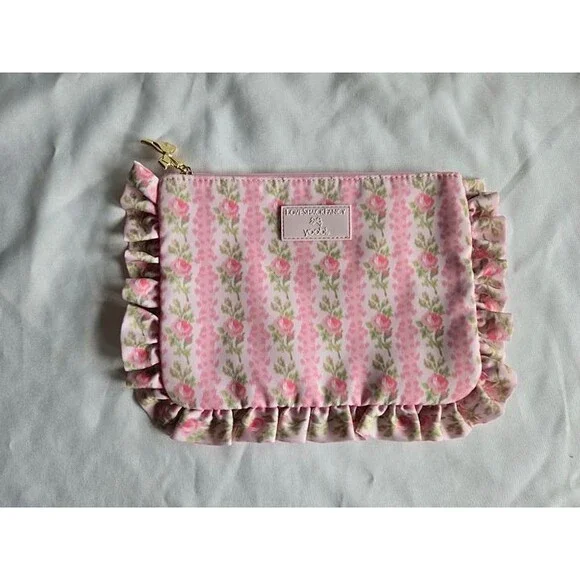 LoveShackFancy x Target - Yoobi Blooming Heirloom Flat Zip Pencil Case Cosmetic