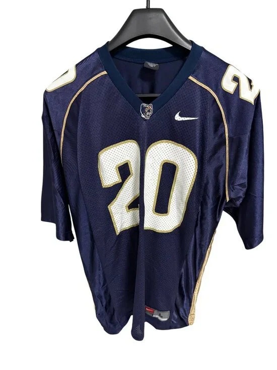 Nike Pittsburgh Panthers Football Jersey #20 Size Large Navy Blue