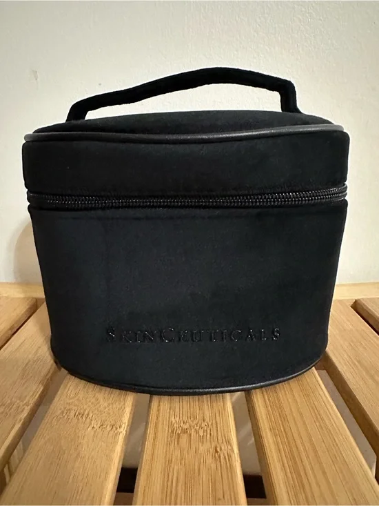 SkinCeuticals Black Structured Travel Vanity Case with Top Handle