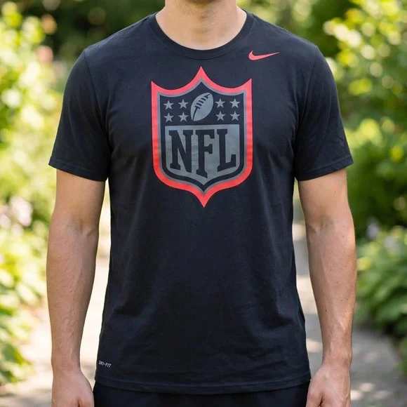 Nike NFL Onfield Apparel Dri-FIT Short Sleeve Graphic T-Shirt Charcoal Grey Red