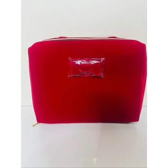 Estee Lauder Red Velvet train Case New Cosmetics