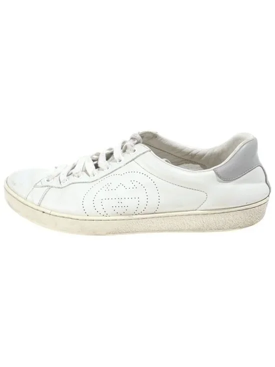 Gucci Ace Interlocking Low Cut Sneakers White 9