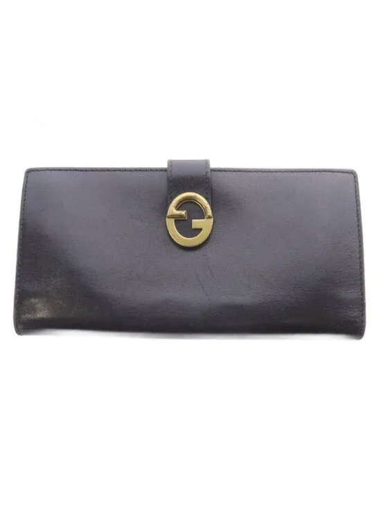 Gucci Wallet with Coin Purse Leather Black