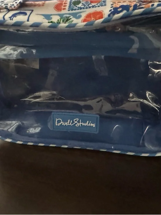 Mediterranean  designed Clear Cosmetic Travel Bag