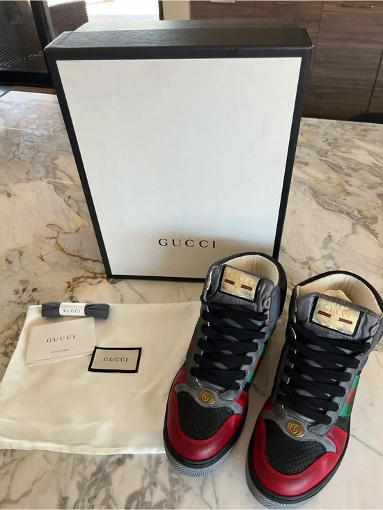 Gucci Screener High Top Men’s Sneaker.
