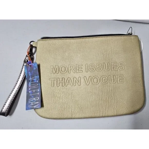 NWT VIOLET RAY make up bag 