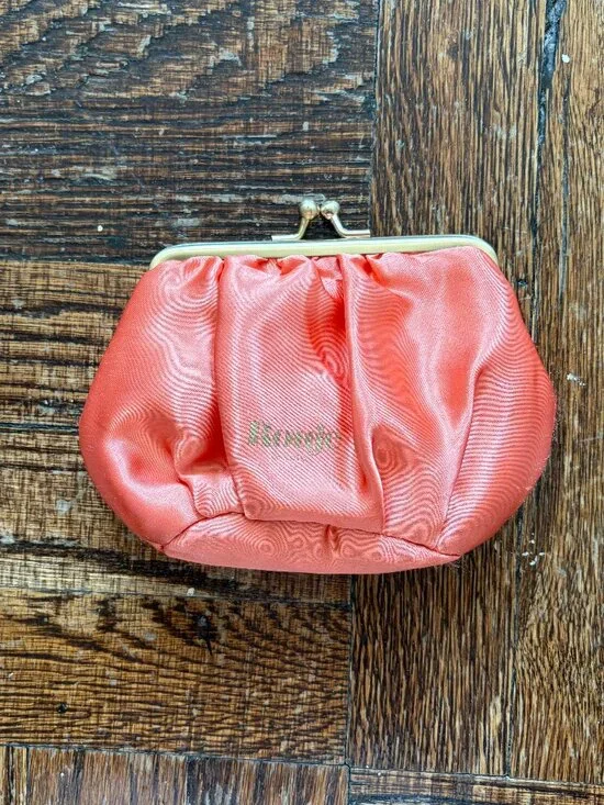 Rouje Makeup Pouch - Coral Satin