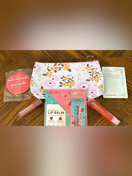 Cosmetic Bag Stuffed with Makeup