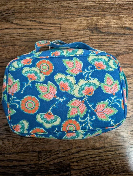 Contents by Allegro Floral Travel Cosmetic Case