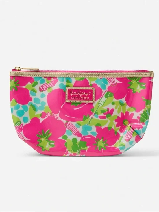 Lily Pulitzer Pink Floral Cosmetic Pouch