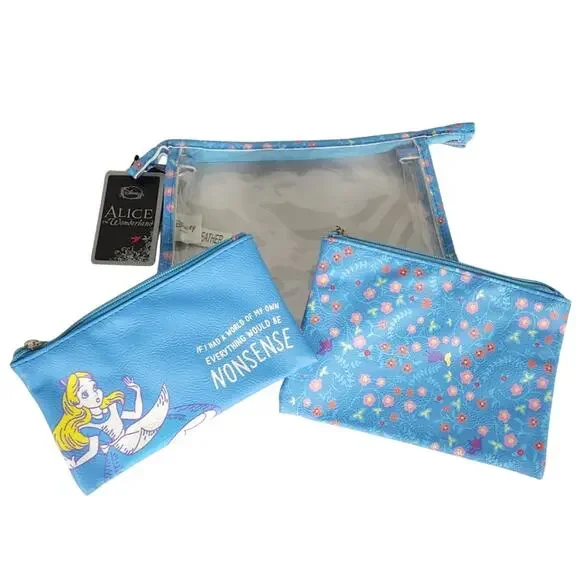 Loungefly Heart Logo Alice in Wonderland 3‑Piece Set – NWT – 2017 – HT Exclusive