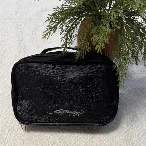 NWOT Ed Hardy Black Travel Pouch