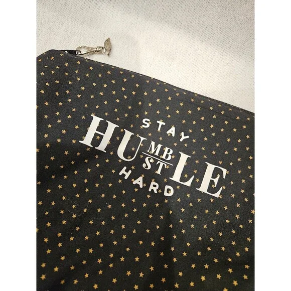 Stay Humble Hustle Hard Cosmetic Pouch Bag