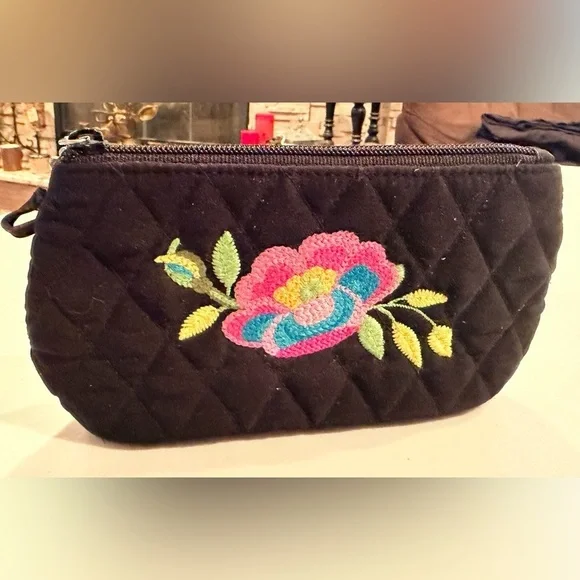 Vera Bradley | Adele embroidered makeup bag