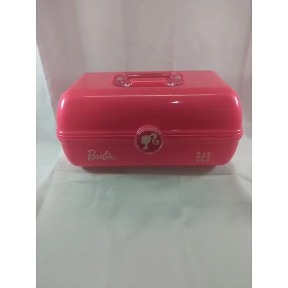 RARE Barbie Caboodles On The Go Girl Make Up Accessories Case Iconic Pink