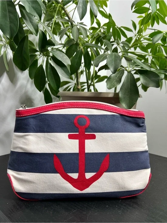 NWOT Donna Dixon Nautical Cosmetics Bag