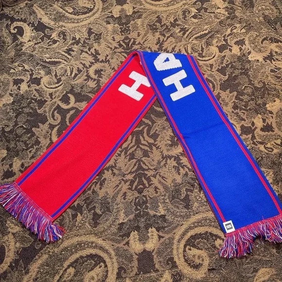 Haiti Soccer Football Scarf Licensed New Red Blue Double Sided New A