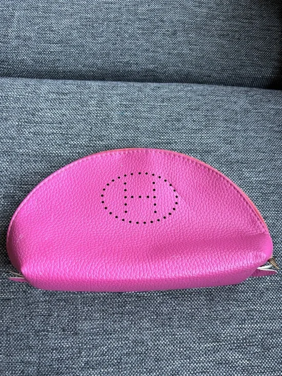 Pink makeup bag