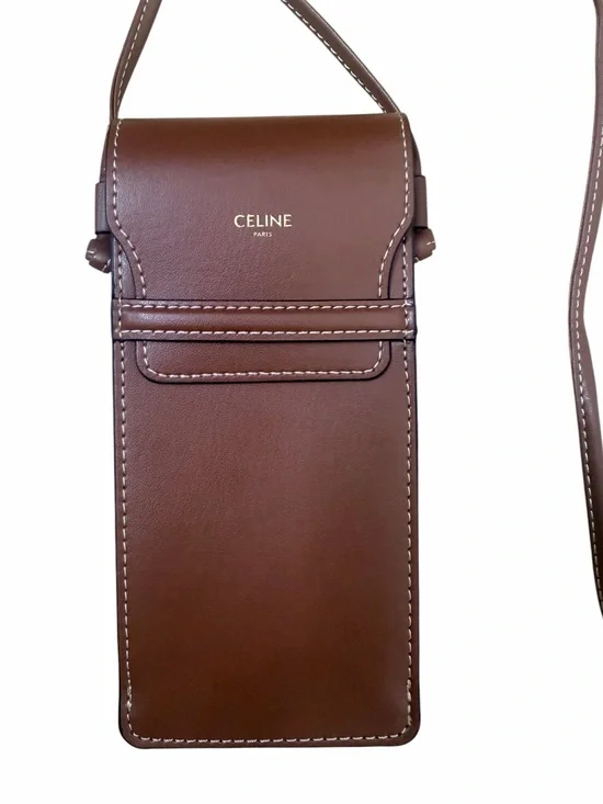 CELINE  NEW LEATHER SUNGLASS Crossbody Case.