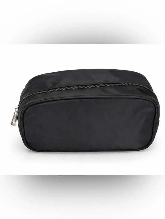 Fabletics Black Toiletry Bag Travel Dopp Kit Cosmetic Makeup Organizer Zip