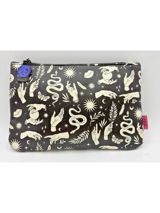 IPSY Halloween 2024 Celestial Witchy Makeup Bag Snakes Crystal Balls Empty
