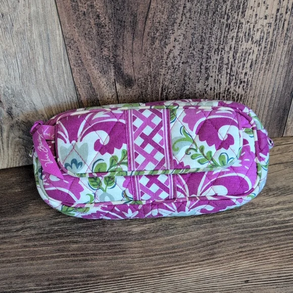 Vera Bradley Julep Tulip Retired Makeup Bag Mirrored Cosmetic Bag 4x8     M541