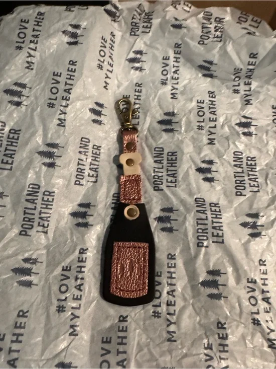 Portland Leather Goods 10th Anniversary Black and Supernova Key Fob Strap