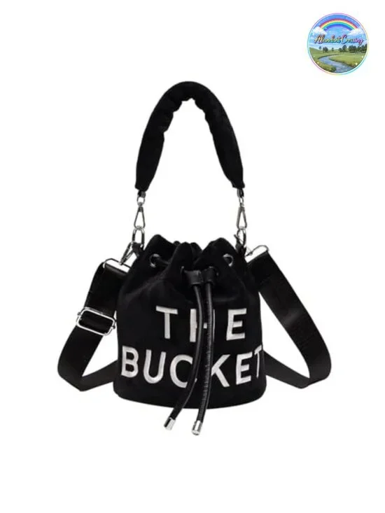 Velvet Mini Crossbody Bucket Bag Drawstring Hobo Purse Women Trendy