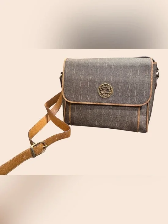 Valentino Garavani Monogram Crossbody Bag Authentic 1980-90’s Original Cards/Tag
