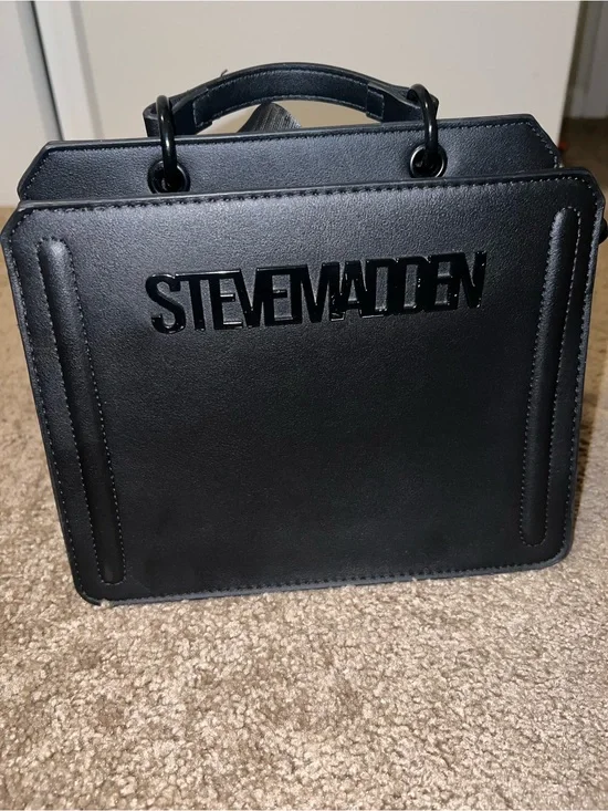 Steve Madden Black Crossbody Tote