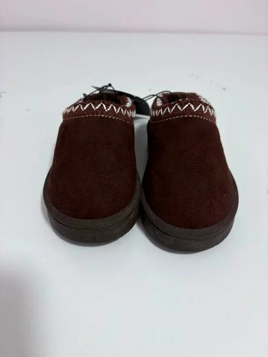 Hurley Women's Cozy Faux Suede Slippers Brown