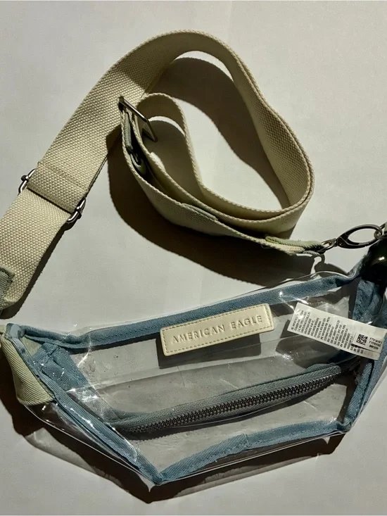 American Eagle Outfitters Clear Crossbody Fanny Pack in Light Blue