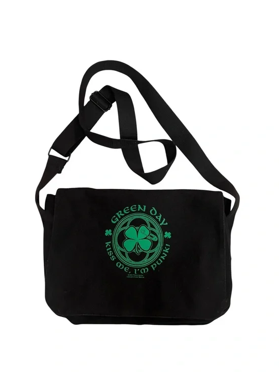 Vintage 2003 Green Day Kiss Me I’m Punk Cinder Block Messenger Bag Rare Y2K