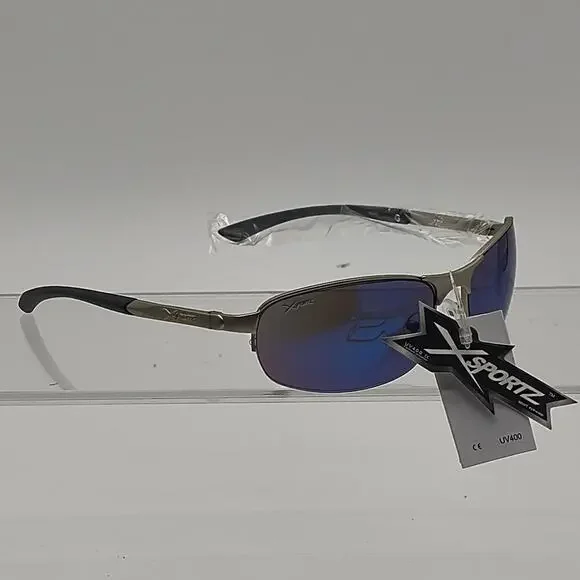 483 xsportz blue mirrored sunglasses