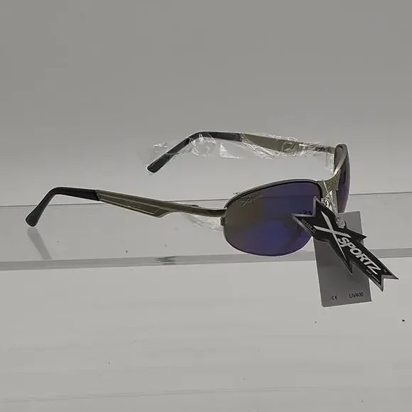 446 xsportz silver sunglasses with