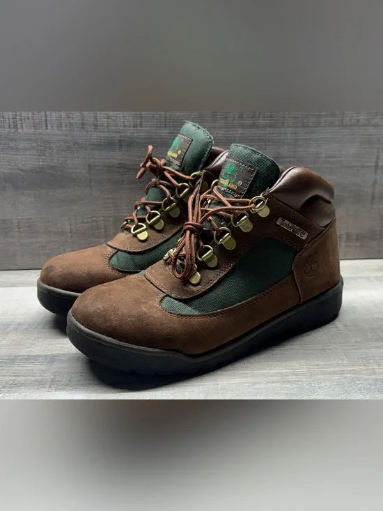 Timberland Field Boots Beef & Broccoli 🐄 🥦 Boys Size 4