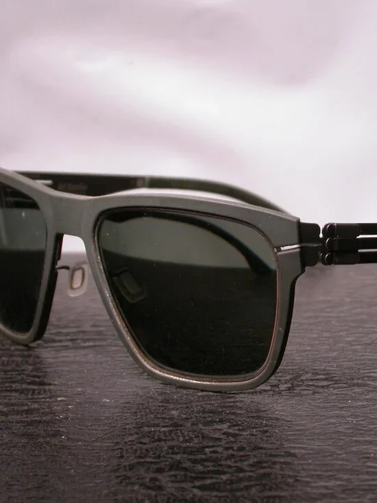 IC! Berlin Bloc Modern Green Sunglasses Made in Germany  FRAME ONLY
