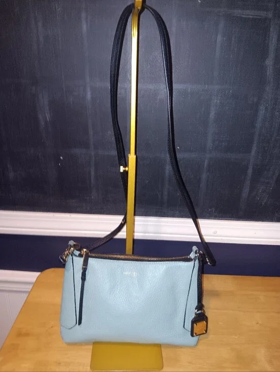 Henri Bendel Rare Color Leather Crossbody Bag With Charm