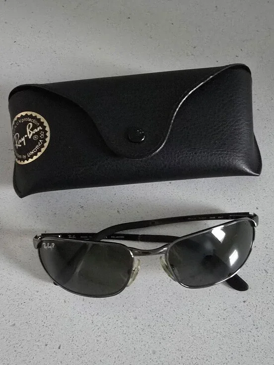 Vtg Ray-Ban Polarized Vintage Men's Flight Wrap Sunglasses