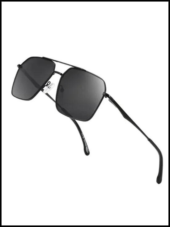 Polarized Aviator Sunglasses for Men - UV400 Anti-Glare Metal Frame Driving