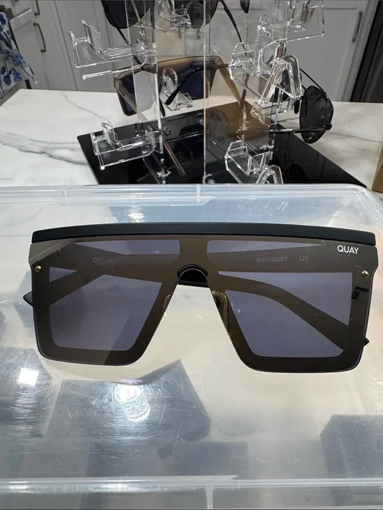 Quay Australia Nightfall Shield Sunglasses on display 125 Lens Cat 3