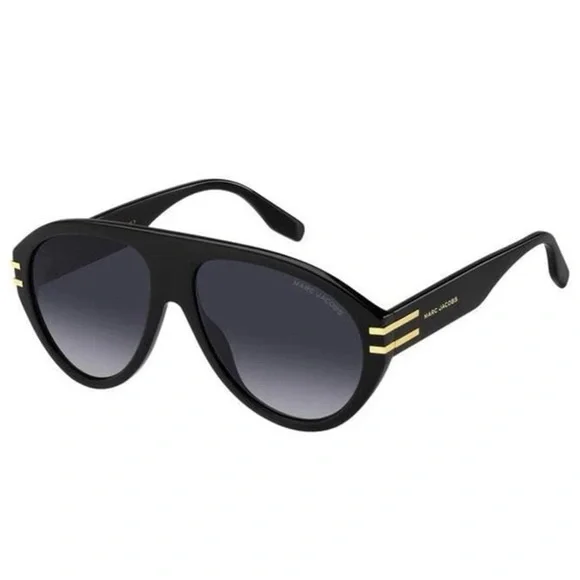NWT Marc Jacobs Marc Black Aviator Sunglasses