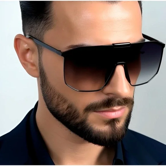 Shield‎ Sunglasses Oversized Sport Visor Sunglasses Fashion Sun Glasses Trendy