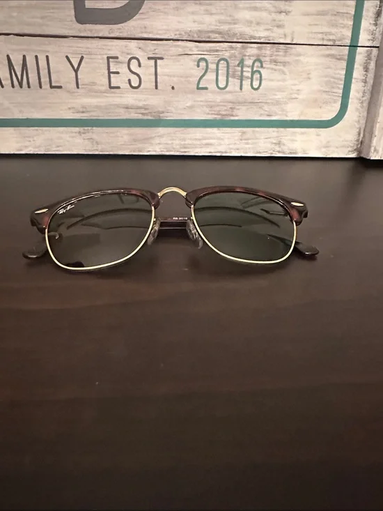 Ray-Ban Browline Sunglasses in Brown and Gold